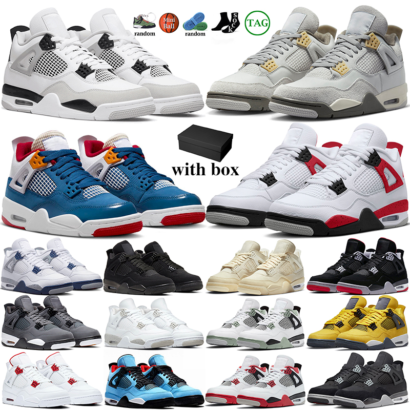 

with 4s basketball shoes women men 4 red cement military black cat photon dust Metallic blue thunder messy room midnight navy mens, 48