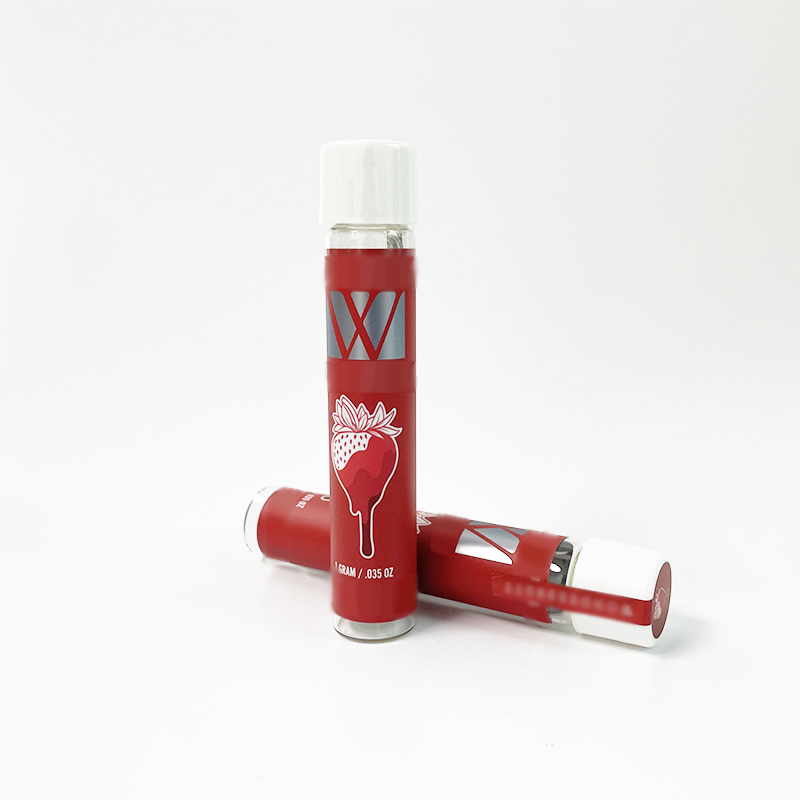 

Glass pre roll joint tube bottle Wonderbrett pre-roll tubes Children Proof Top 1G Preroll Packaging
