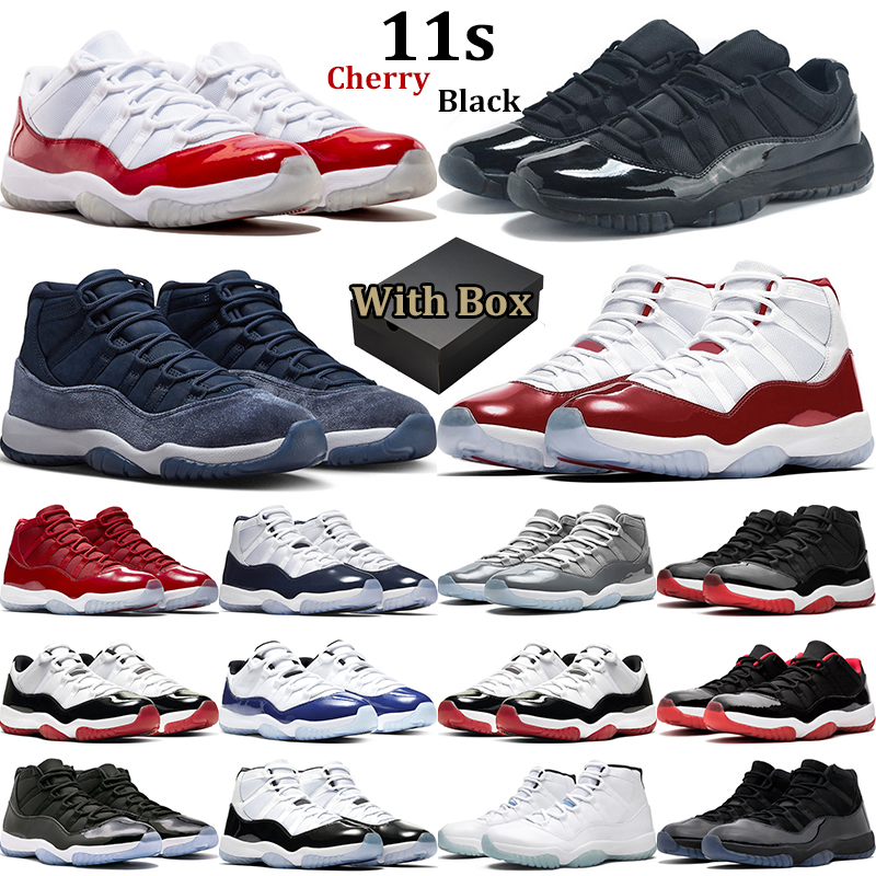 

with box 11 retro Basketball Shoes men women jumpman 11s Cheery Midnight Navy Pure Violet Low Cut Bright Citrus Cool Grey Concord Cap and, 37
