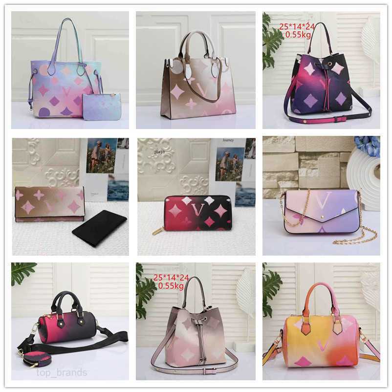 

spring in the city series Women Bag Louiseity sunrise sunset midnight Pastel on the Tote go Speedy NEO Crossbody Shoulder Bags Noe Handbag top, 22#