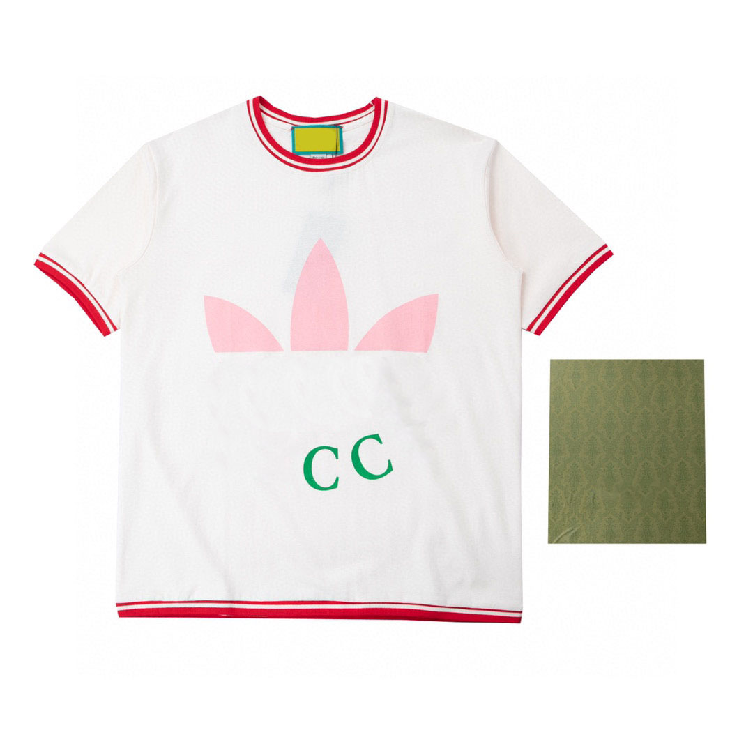 

Men's Plus Tees & Polos Round neck embroidered and printed polar style summer wear with street pure cotton ge1w