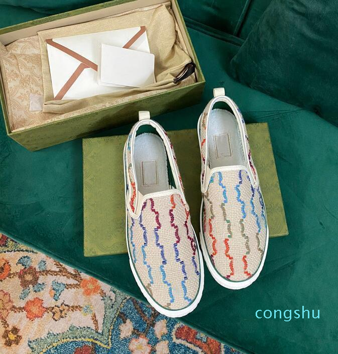 

Luxury Designer Sneakers Tennis 1977 Sneakers Men Women Canvas Shoes Linen Woven Shoe Classic Loafers Espadrilles Rubber Soles, Colour3