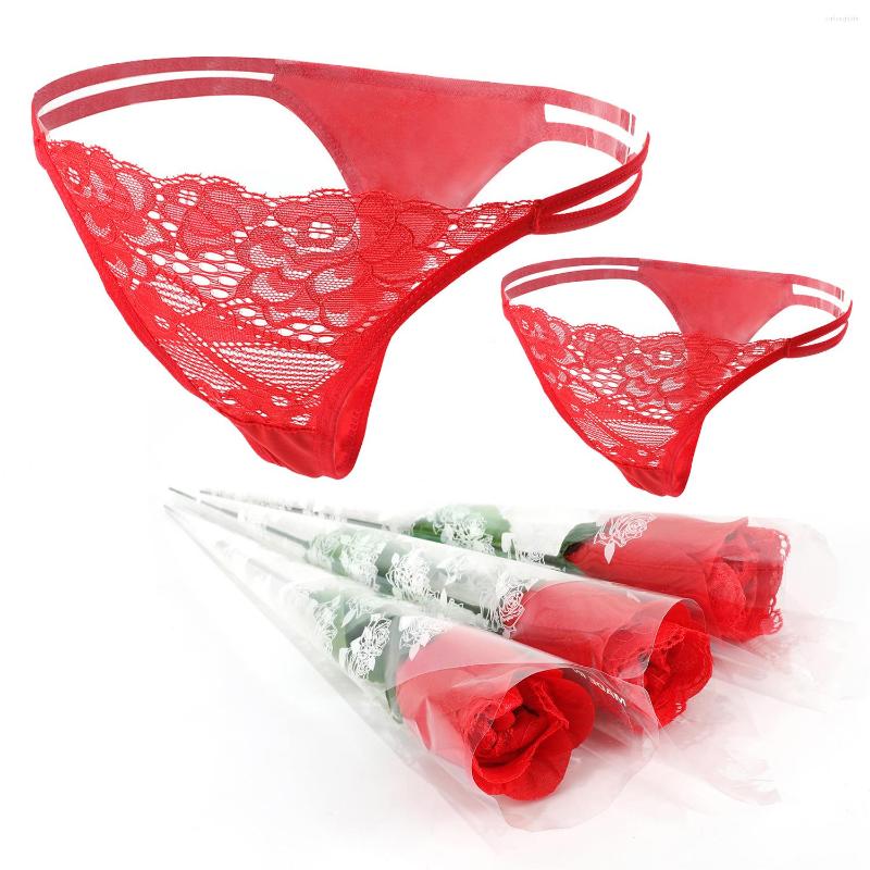 Women&#039;s Panties Red Rose Flower Women G-String Thongs Sexy Lace Lingeries Briefs Lingerie Temptation Underwear Adult Games For Sex-image-834026533