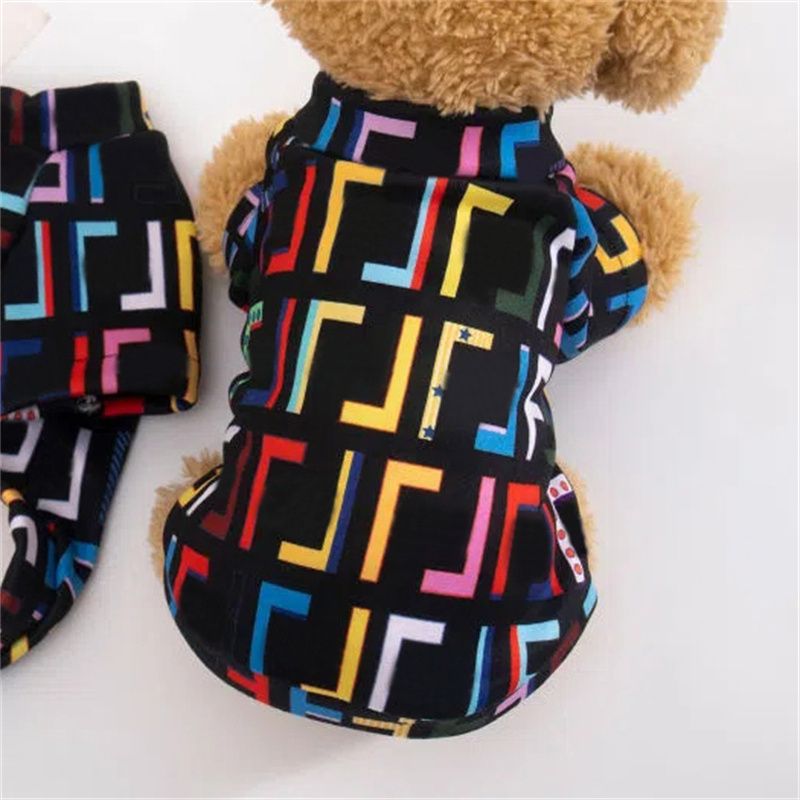 

Pet Designer Fashion Cotton Sweaters Classic Letter Dogs Clothing Winter Warm Dog Apparel Small Dog Thickened Sweater Unisex, Black