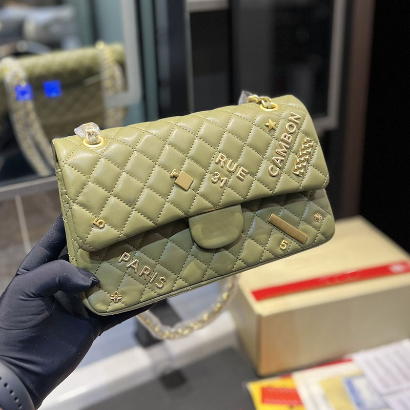 

CC Bags Luxury Brand Cross Body French Women Emblem Crossbody Bag Large Capacity Leather Classic Flap Shoulder Bag Trend Clutch Pochettes Ca, Red