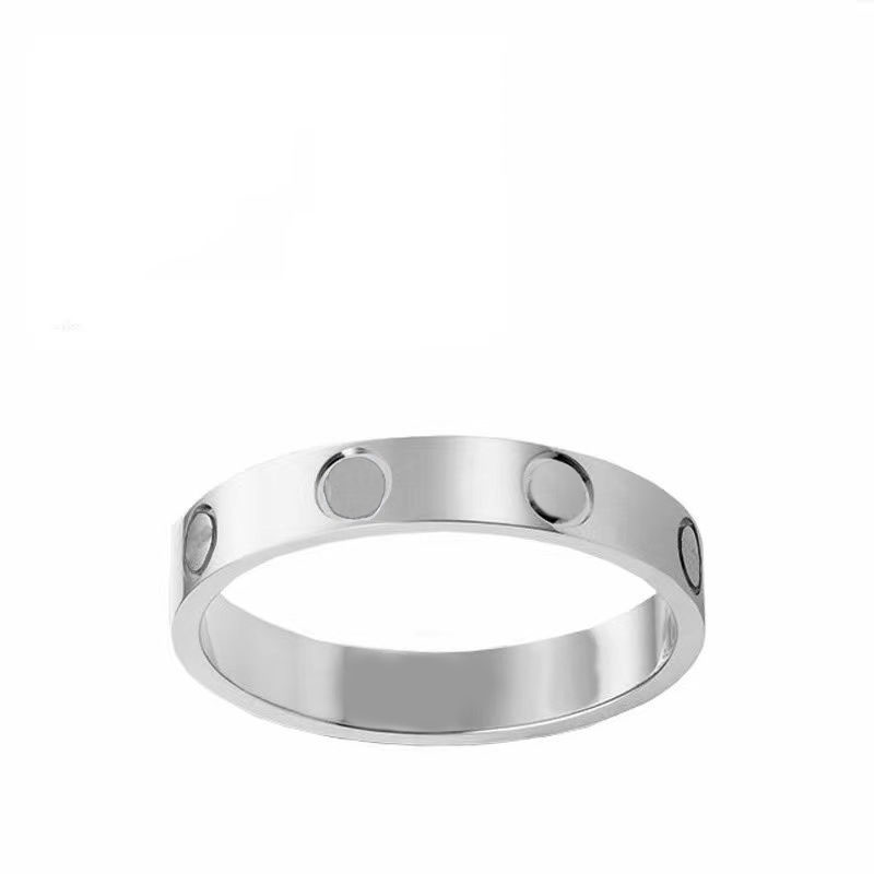 

Designer rings love heart ring for men classic fashion accessories women jewelry not allergic rose gold silver color promise stainless steel crystal luxury ring