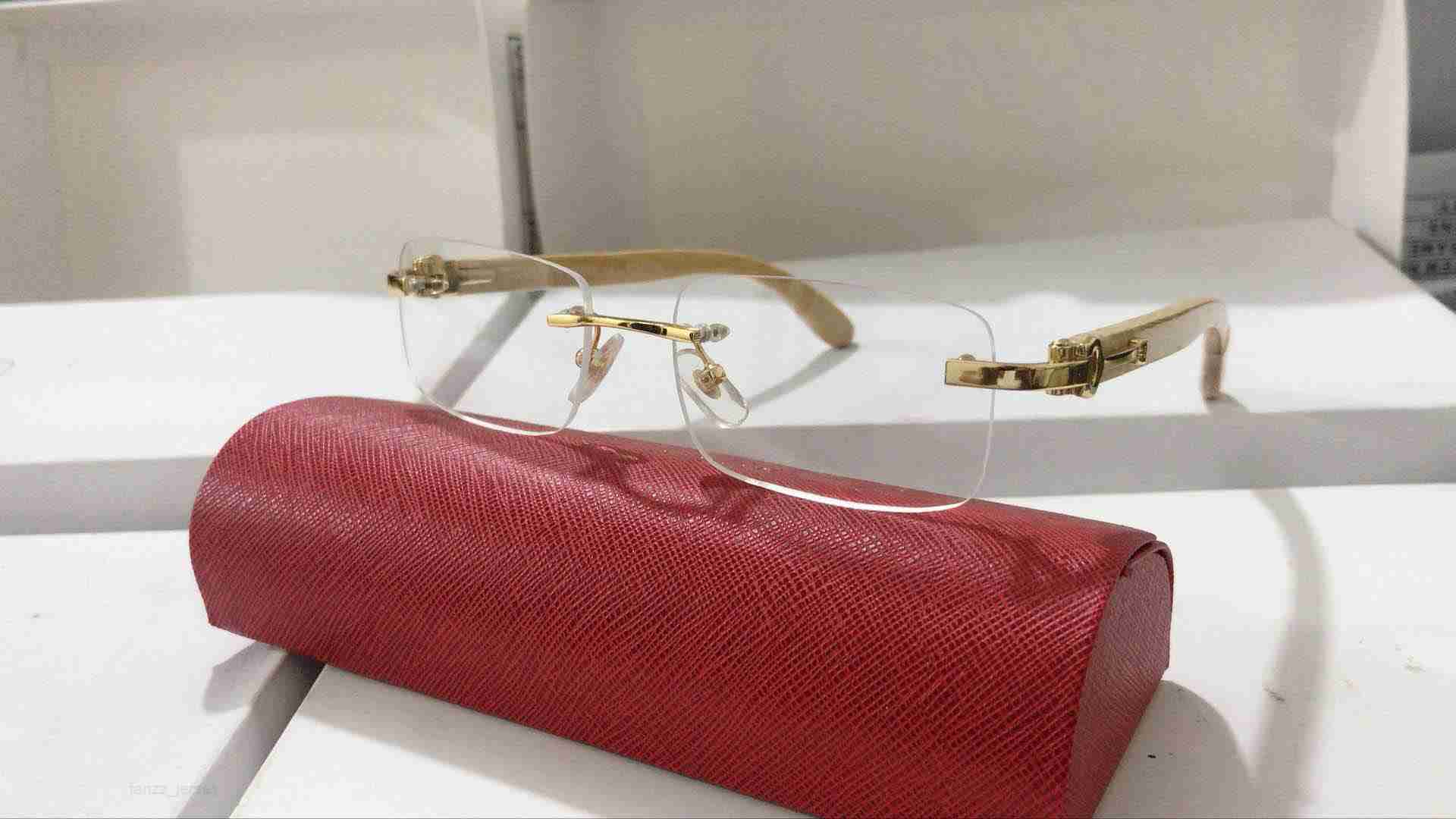 

Fashion Sunglasses Frames Sunglasses Designer Women Carter Man Glasses Transparent Carti Rimless Square White Buffalo Horn Eyewear Driving good