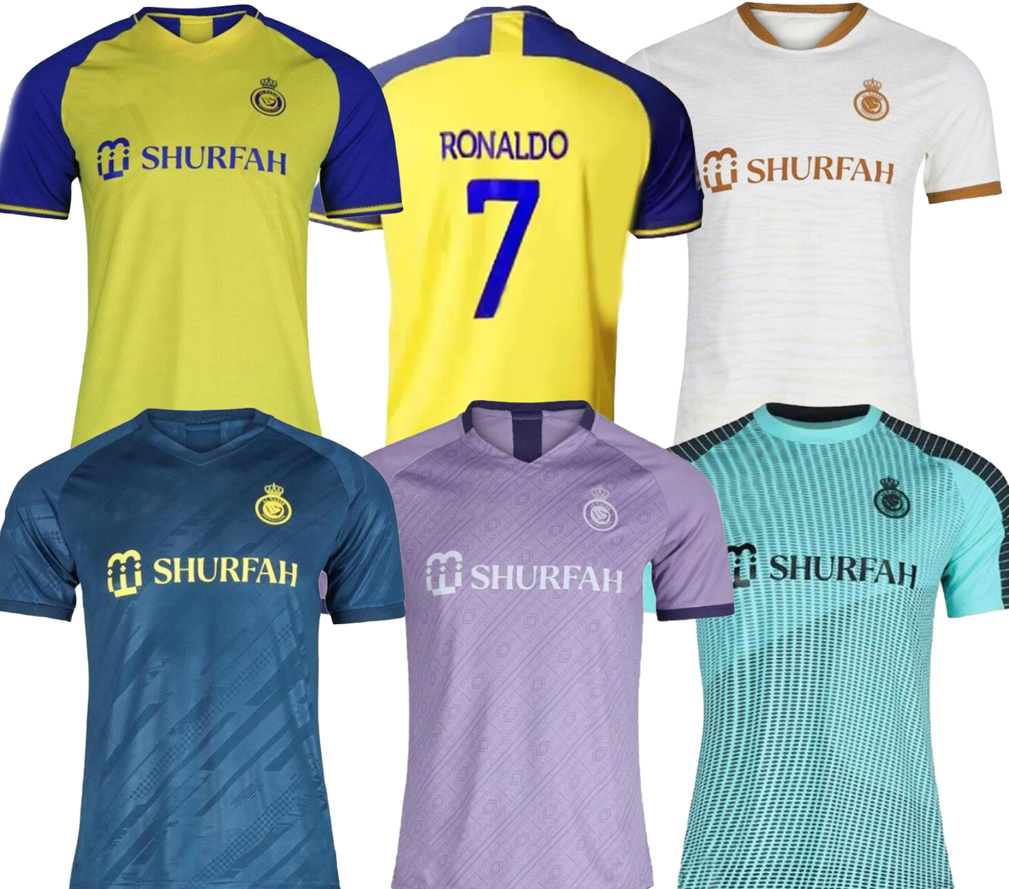 

Al Nassr FC 22-23 soccer Jerseys Customized Ronaldo 7 sportswear football jersey shirt custom kits Cleats Training sports wholesale popular for gym hiker, 22-23 4rd away