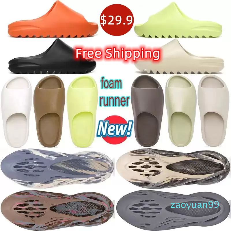 

Mens Women Sandals Slides Runner Ararat Flat Slide Slippers Bone Resin Sand Foam Rubber West Summer West Brownnm, #6