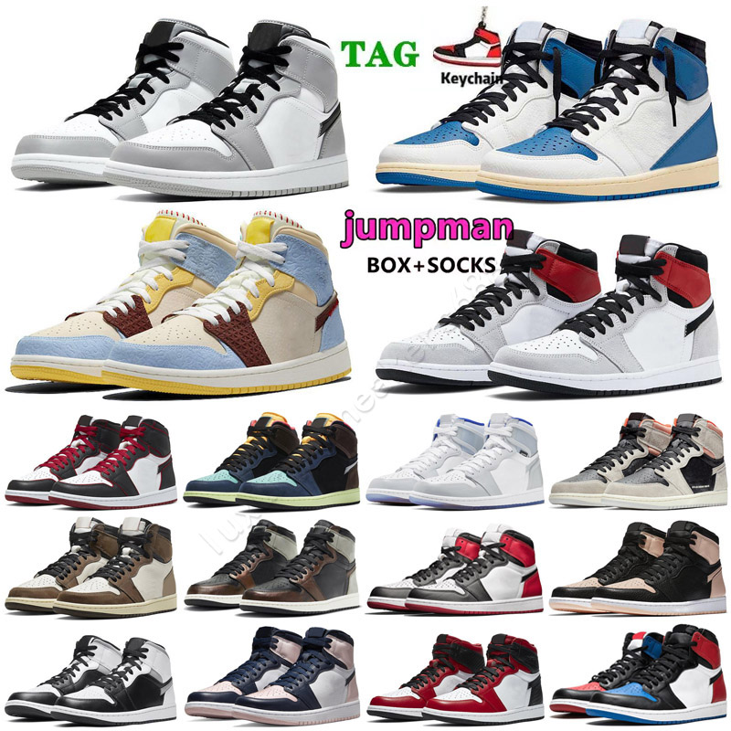 

jumpman 1 Basketball Shoes Mens 1S University Blue Trainers Women Sneakers Trophy Room Chicago High Og Hyper Royal Barely Orange Digital Pink Eur36-47, Color 39