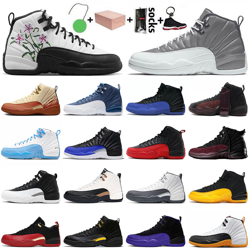 

With Box 12 12s og Stealth Basketball Shoes Size 13 For Womens Mens University Blue The Master Hyper Royal Black Taxi Offs White Indigo Playoffs CNY Sneakers Trainers, B47 40-47