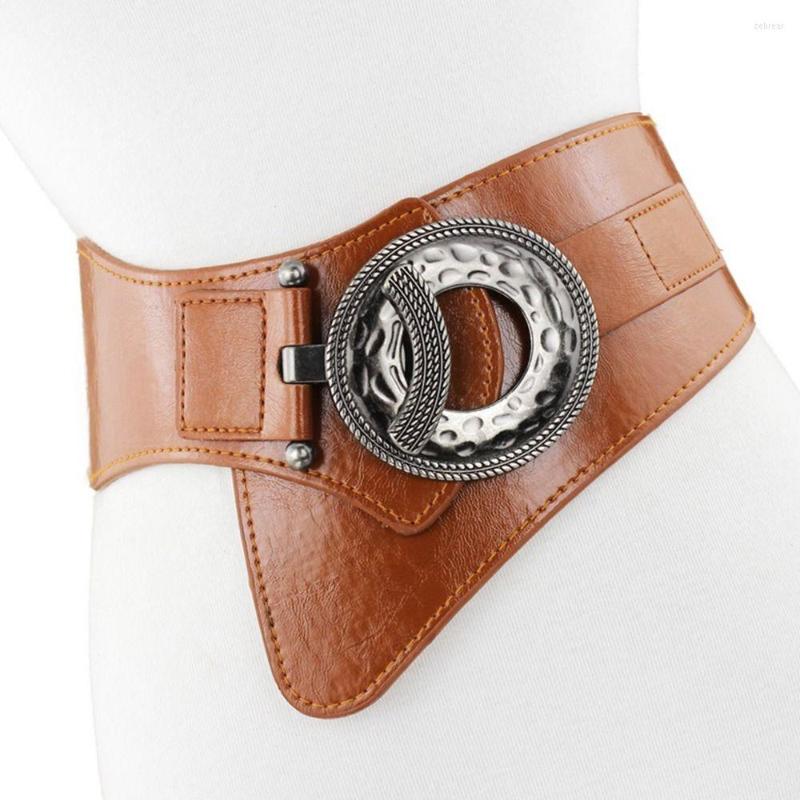 

Belts Fashion Luxury Women Wide Waist Elastic Stretch Genuine Leather Belt Women's Girdlestrap For Cummerbund Strap, Red