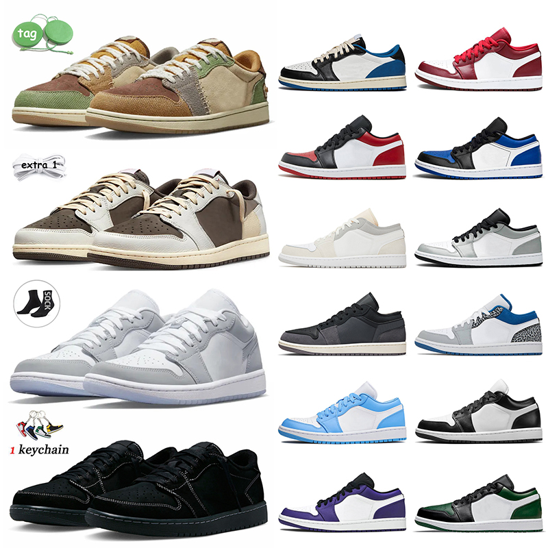 

Jumpman 1 Low Basketball Shoes 1s Zion Williamson Voodoo 2023 Reverse Mocha Sail Black Phantom Women Mens Trainers Fragment Olive Wolf Grey Panda Bred Toe Sneakers, #20 atmosphere grey 36-46