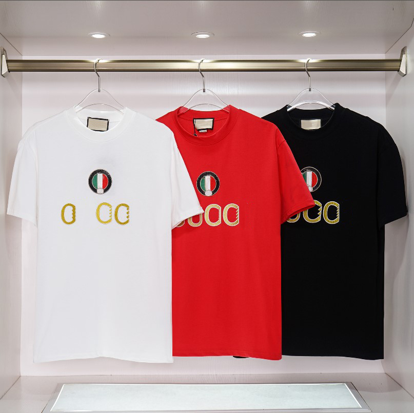 Men's T-Shirts Designer Women's Short Sleeve Summer Classic Round Neck Breathable Top Two Letter Print Couple T-Shirt S-2XL-image-731811434