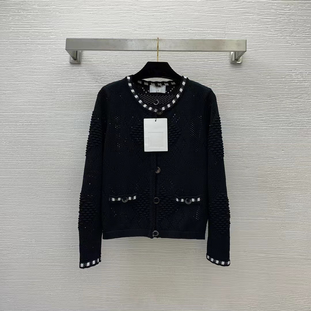 

Women' Sweaters 2023 New Spring Autumn O Neck Long Sleeve Print High End Jacquard Cardigan Designer Sweater 0106-6, Picture color