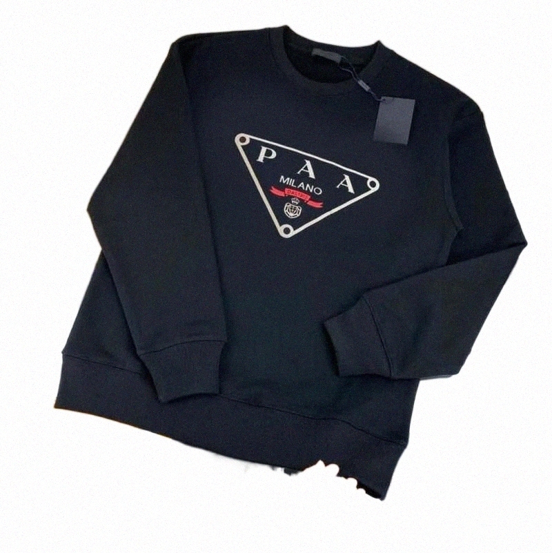2023 Designers mens pradas hoodies sweaters jumper classic long sleeve round neck letter Pullover spring couple pra hoodie Jackets Sweatshirts S/