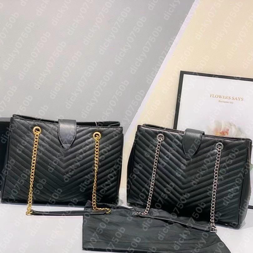 

Designer Handbags Fashion Tote laptop Shopping Bags chain large sacoche Women Leather business Shoulder Bag Lady Handbag for Woman Messenger dicky0750 Satchel, Silver metal