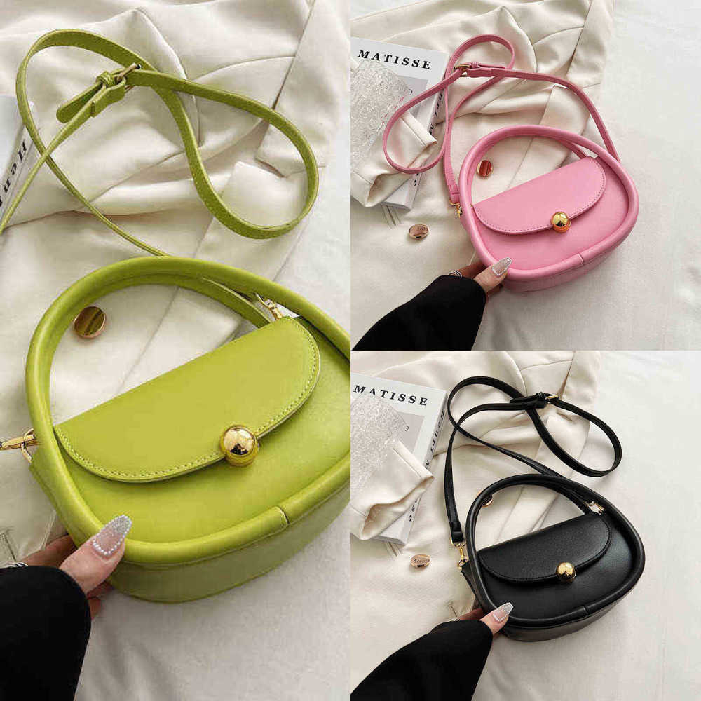 

NXY Small Saddle PU Leather Shoulder Bags for Women 2022 Summer Fashion Crossbody High Quality Handbags Brand Luxury Deasigner 220511, Green