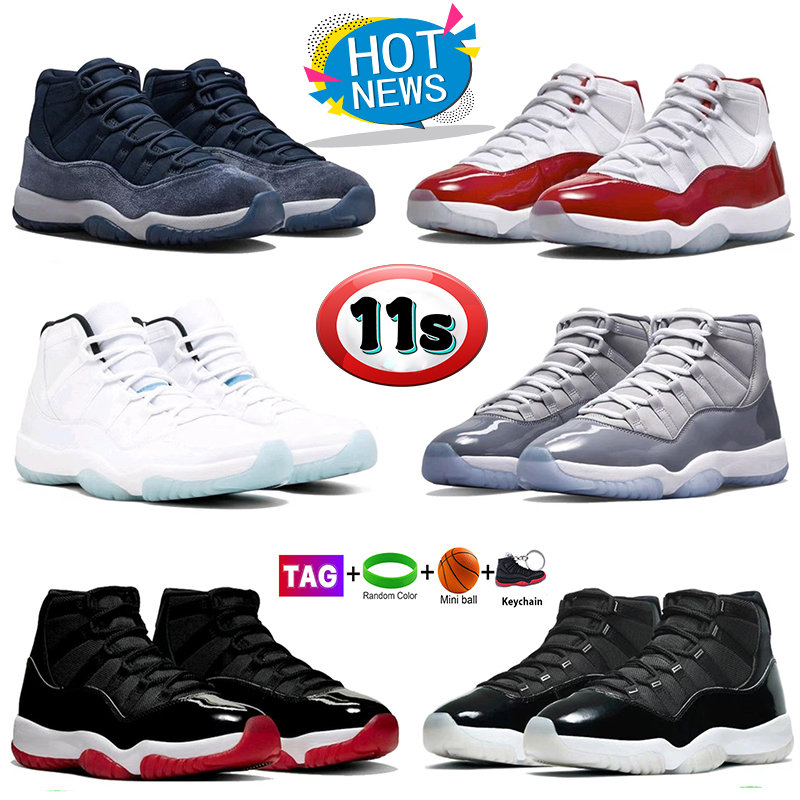 

Men Women 11 Basketball shoes Jumpman 11s midnight navy velvet Cool Grey cherry High Low Legend Blue 25th Anniversary Bred pantone Mens Sports sneakers trainers, No.18- win like 82