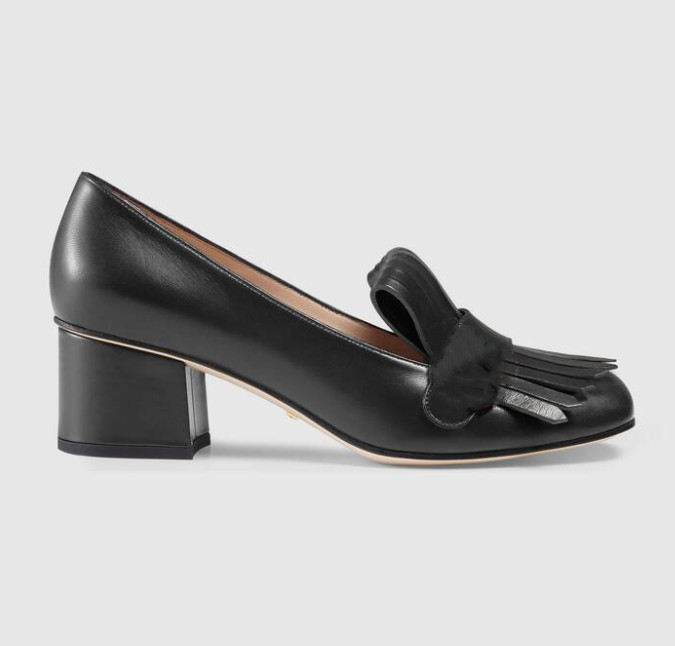 

Women's luxury shoes Marmont series leather medium heel shoes 408208