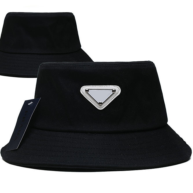 

bucket hat designers luxury hats solid colour metal letter design fashion sunshade cap temperament versatile hat couple travel wear very nice, No.4