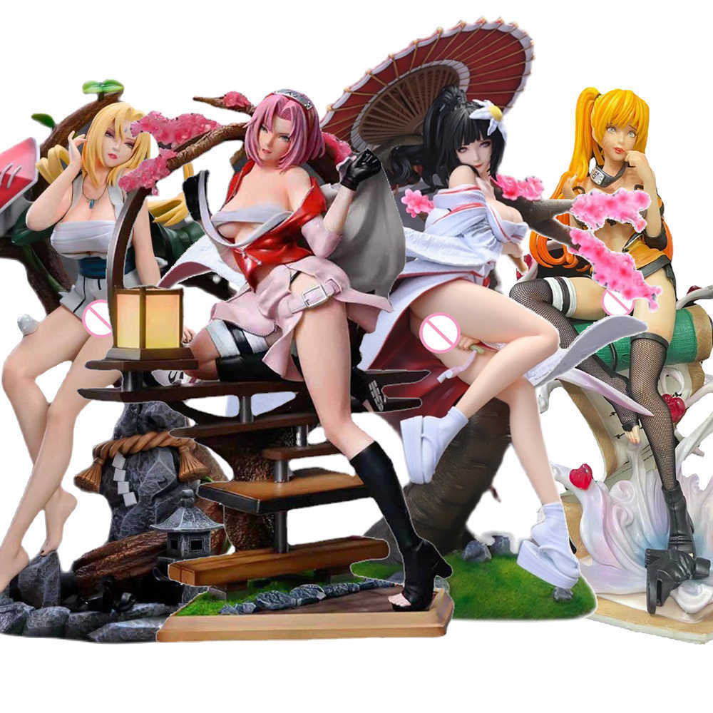 

Action Toy Figures Anime Naruto Figure GK Haruno Sakura Hyuga Hinata Tsunade Eroyuunojyutsu Uzumaki Naruto Action Figures Sexy Girls Model Toys T230105, Uzumaki no box