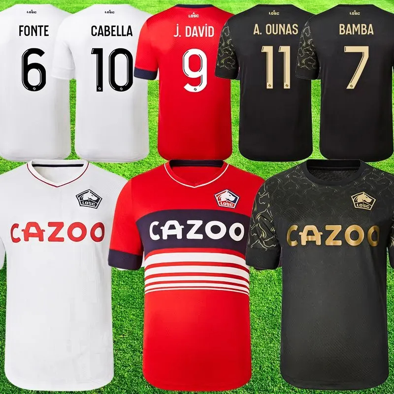 

LOSC Lille 2022 2023 soccer jerseys CABELLA J DAVID FONTE BAMBA YAZICI football shirt 22 23 Lille M.BAYO maillot Adult Kids Kit 25690 ZHEGROVA Equipment, Away