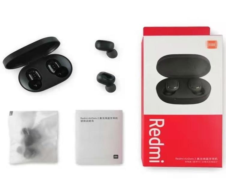 

Cell Phone Earphones Ture Wireless Earbuds InEar Redmi AirDots 2 Bluetooth 50 Mi stereo bass3895172, Black