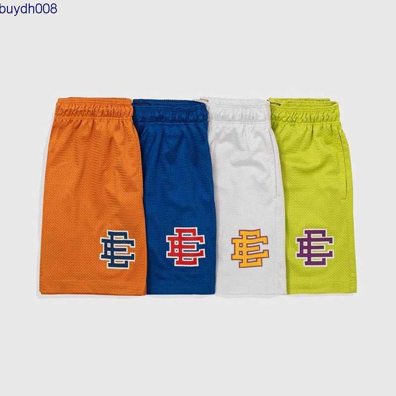 

American West Coast Style Men's Casual Shorts Fashion Brand Eric Emanuel Ee Summer Boys Fitness Running Men 9p8v, Dongdong light blue
