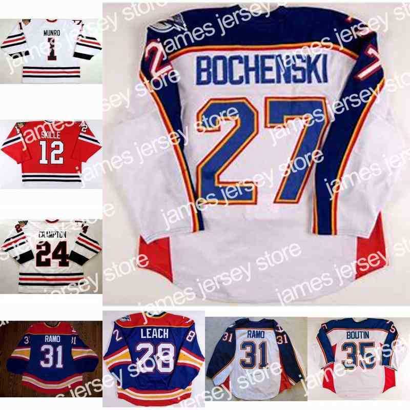 

College Hockey Wears Thr Norfolk Admirals 1 Adam Munro 28 Jay Leach 35 Jonathan Boutin 31 Karri Ramo 27 Brandon Bochenski Steven Crampton Jack Skille Hockey