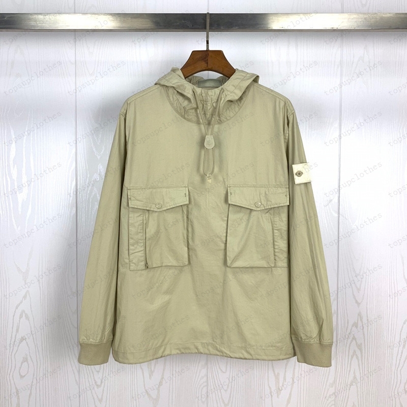 

2021 konng gonng fashion Trendy shirt and Hoodies Spring autumn new ghost series pocket Pullover Hoodie Jacket, Brown