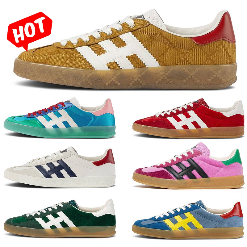 

flat Men Women OG Casual Shoes 70s germany Gazelle embroidery Designer Trainer Sneakers Suede Beige Canvas Wales Bonner Shoe platform mens Trainers 36-45 Sambas, 22