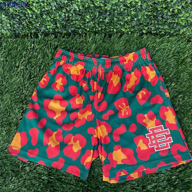 

American West Coast Style Men's Casual Shorts Fashion Brand Eric Emanuel Ee Fitness Muscle Sports Quarter Pants Quick Drying Dgs3, Yellow