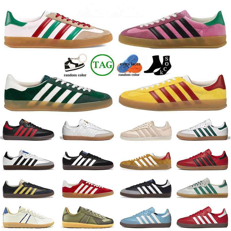 

Luxury Originals Samba Og Vegan Gazelle Running Shoes For Mens Womens Fashoin Runner Sneakers Wales Bonner Cream Green Yellow Velvet Green Suede Trainers Outdoor, A7 36-45