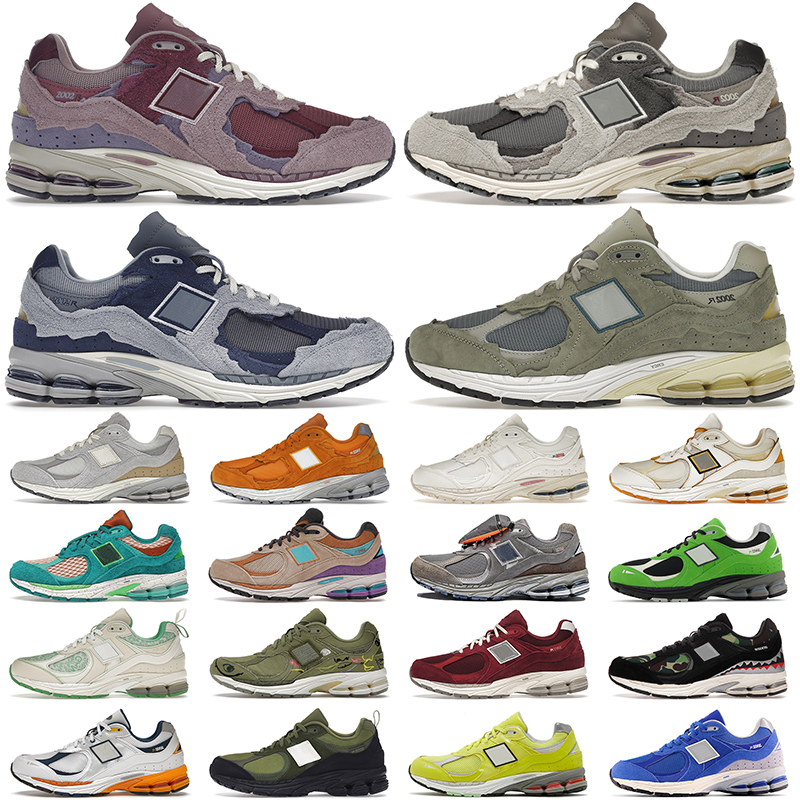 

2002R Mens Designer Casual Shoes Protection Pack Light Blue Rain Cloud Nightwatch Green Phantom Olive Men Womens Trainers Outdoor Sports Sneakers, Sulphur yellow