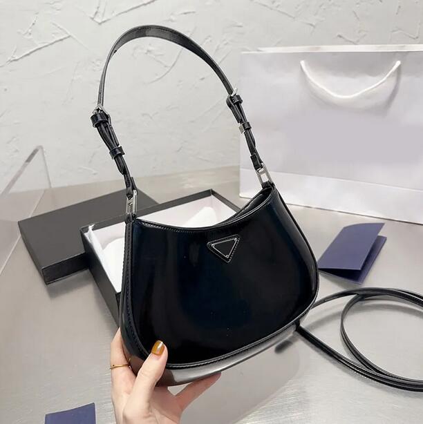 

Women Cleo Shoulder Bag Underarm Leather Handbag Purse Luxury Letters Triangle Totes Underarm Hobo Bags Adjustable Strap Magnet Closure, Gold