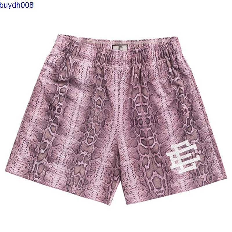 

American West Coast Style Men's Casual Shorts Fashion Brand Eric Emanuel Ee Quarter Pants Fitness Sports Trendy Knee Mesh Breathable Quick Drying 0c6w, Red