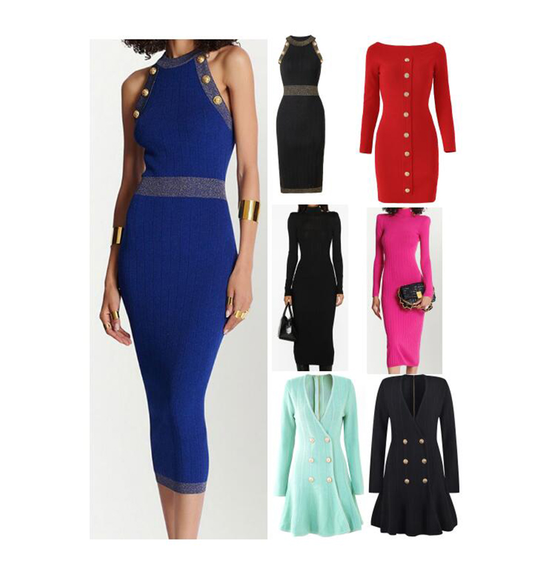 

Women Two Piece Dress Slim Off Shoulder Dresses Long and Short Sleeves Skirt Office Lady Clothes Business & Party Skirts Designer Cloth, Extra shipping cost