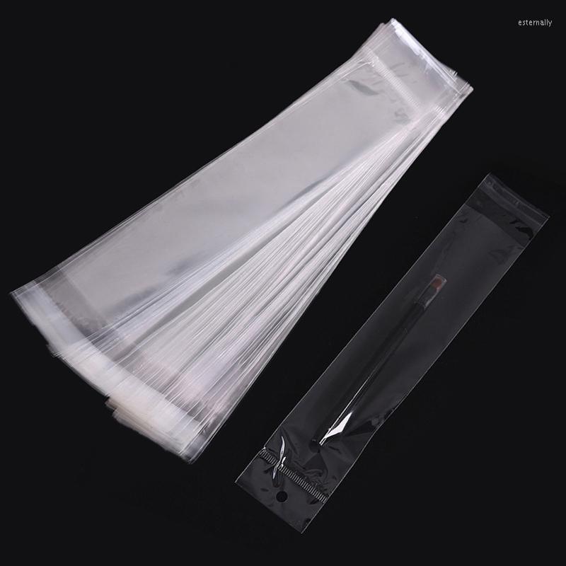 

Gift Wrap 100pcs Clear Resealable Cellophane/BOPP/Poly PVC Bags 32cm Length Transparent Opp Bag Packing Plastic Self Adhesive Seal