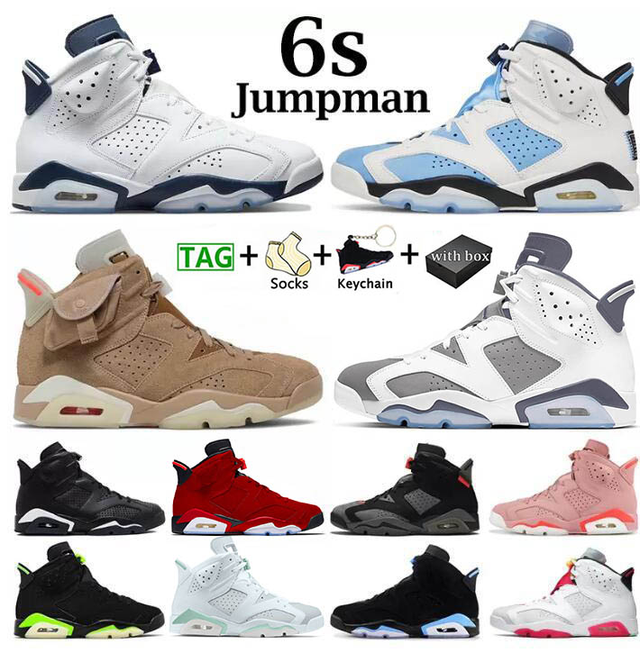 

Jumpman 6 6s Basketball Shoes Retroes Toro Georgetown UNC University Blue Black Infrared White Acid Wash Denim Metallic Silver Men Sneakers Outdoor Sports Trainers, C31 40-47 cool grey