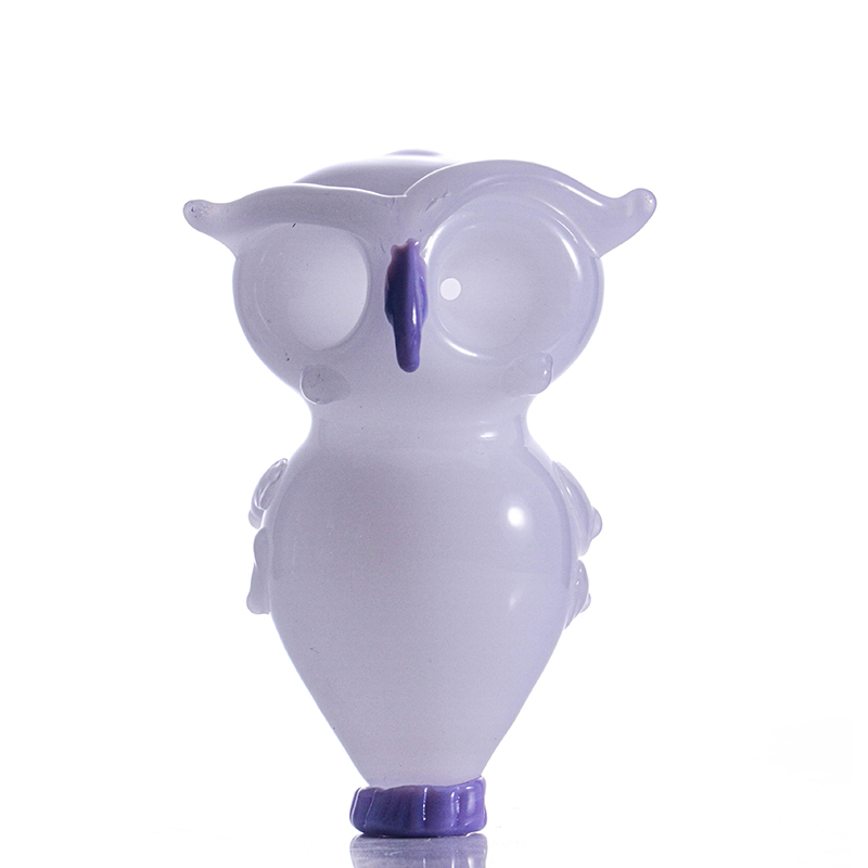 

glass pipes owl style 11cm dab straw bubbler Oil Burner pipe tube for hookahs rigs water bongs