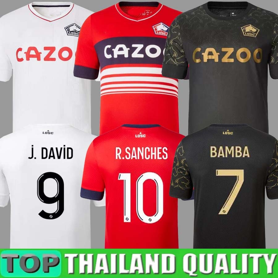

LOSC Lille soccer jerseys 22/23 BURAK J DAVID FONTE BAMBA YAZICI 2022 2023 Lille Olympique JIKONE R.SANCHES T.WEAH L.ARAUJO men kids kit maillot de football shirt uniform, 22 23 away aldult ligue 1