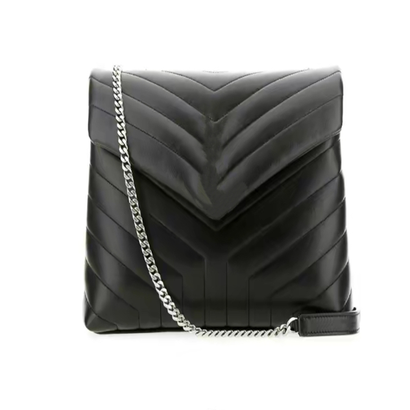 

Tote bag Fashion designer Luxury bags Real Leather Messenger Bag Chain shoulder crossbody Size 32/11/22cm Bronze/white steel/black gun metal hardware designers, Black1