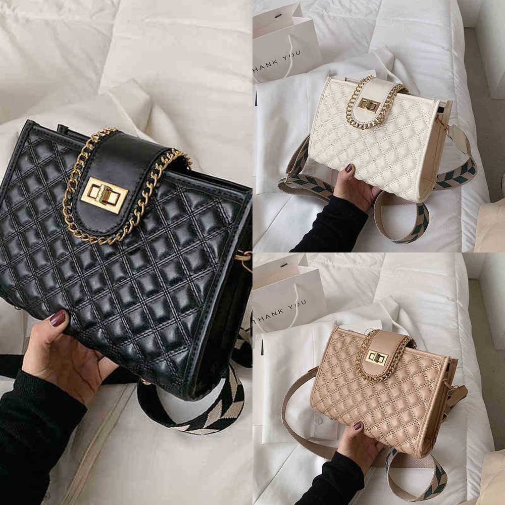 

Shopping Bags Lingge Embroidered Thread Women's handBag Spring Messenger Bag Texture Foreign Style Bucket 220826, Black1