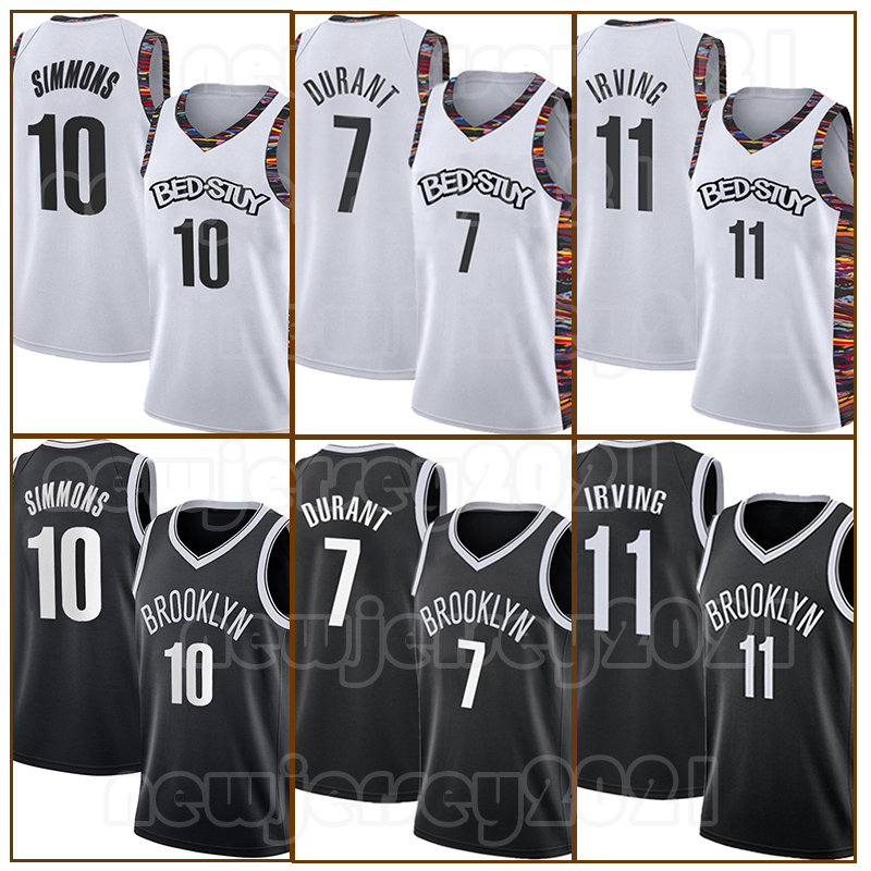 Basketball Jerseys Kyrie Irving 2023 2024 Kevin Durant Ben Simmons Biggie City Mens Black Brooklyns Net Black Blue White Edition Shirt 7 0 11-image-917168602