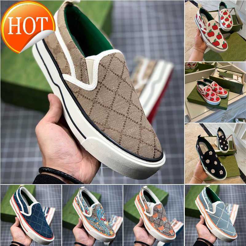 

2023 Casual Shoes Runner Trainers Designer Sneakers Shoe Italy Luxury White Pink Classic Jacquard Denim Vintage Tennis 1977 Women Men Slip-On, 22