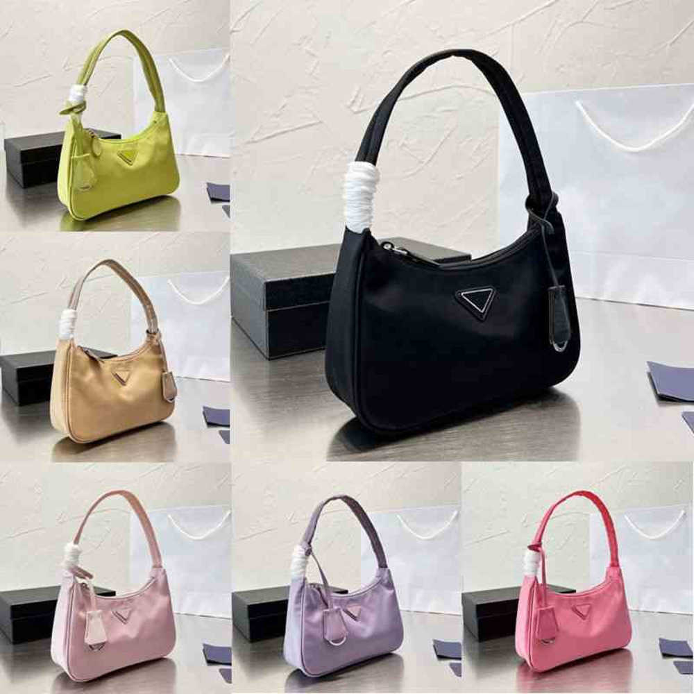 

crossbody bags Women Nylon underarm designer hand womens Fashion classic solid color purses, Pcb01 22*13cm