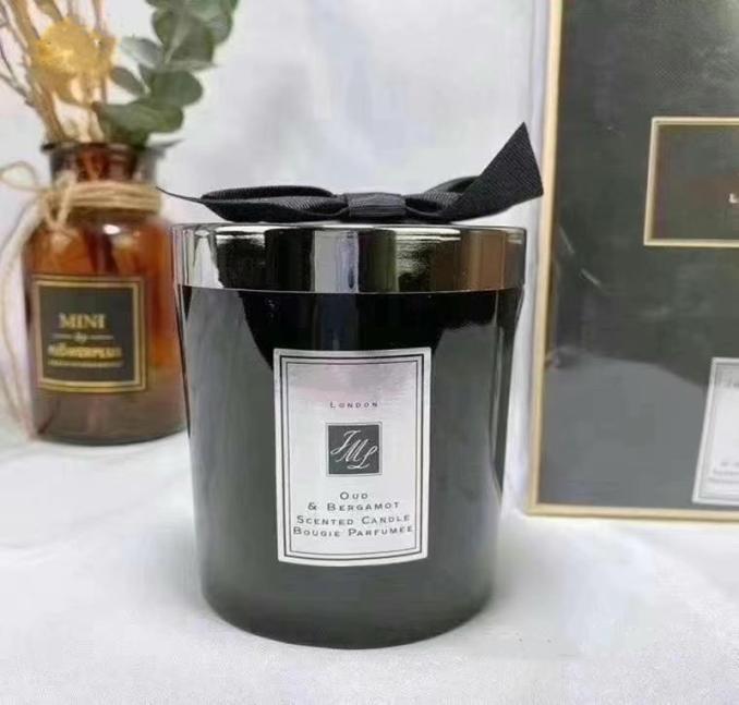 

Factory direct Indoor Jo malone Scented candle perfume Incense oud for women men 200g high lasting fragrance blue English pear woo9684974