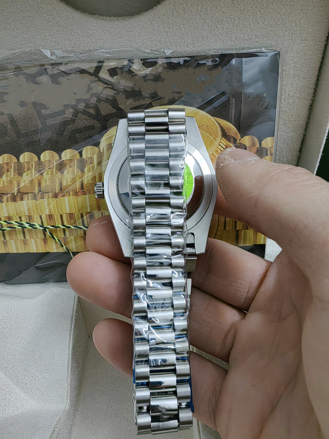 Avec boîte d'origine de haute qualité 218238 218206 218235 41 mm Calan arabe Bracelet en acier inoxydable