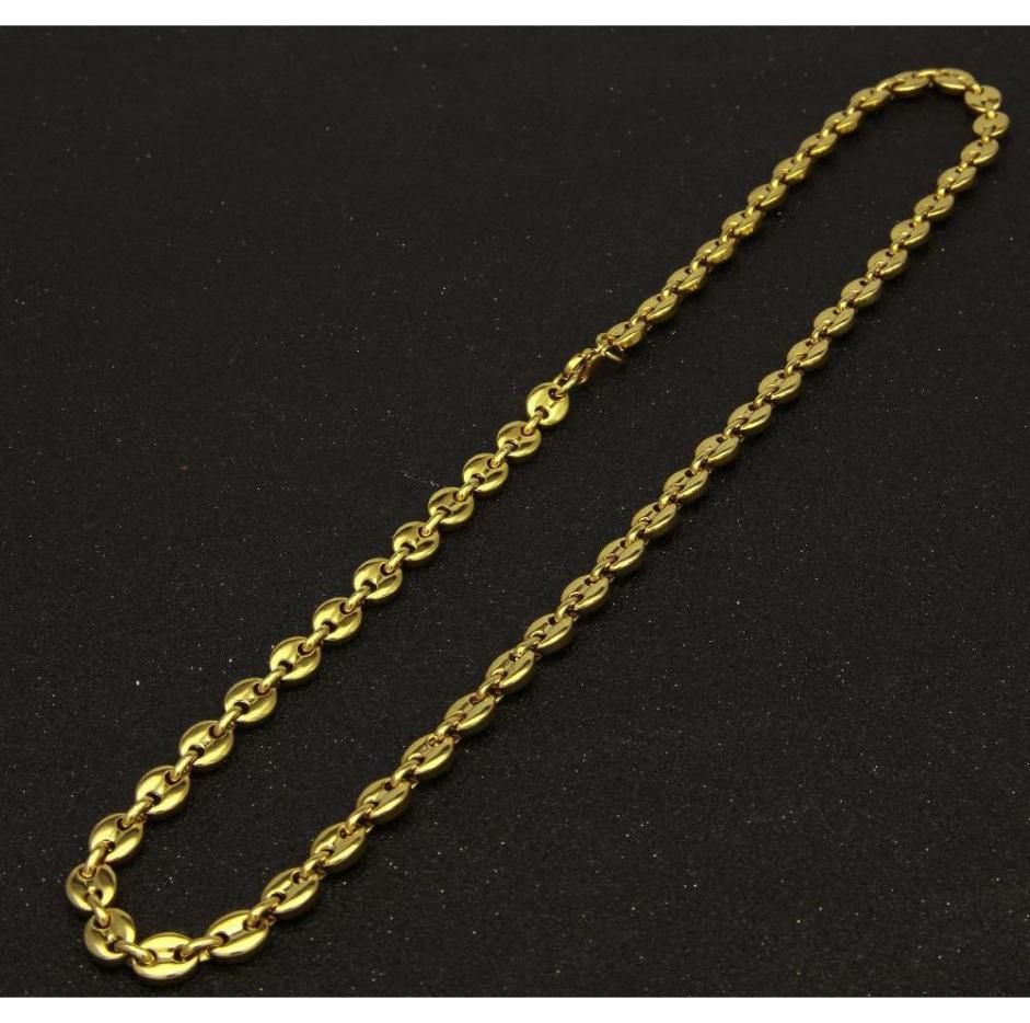 

Stainless Steel Coffee Bean Chain Gold Silver Color Plated Necklace And Bracelets Jewelry Set Street Style 22quot wmtDny whole205927228